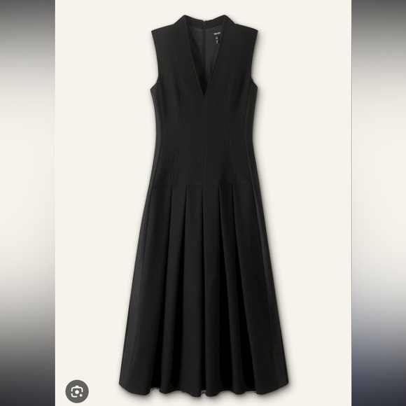 New Me+Em Textured Midi Black Dress - Picture 1 of 8